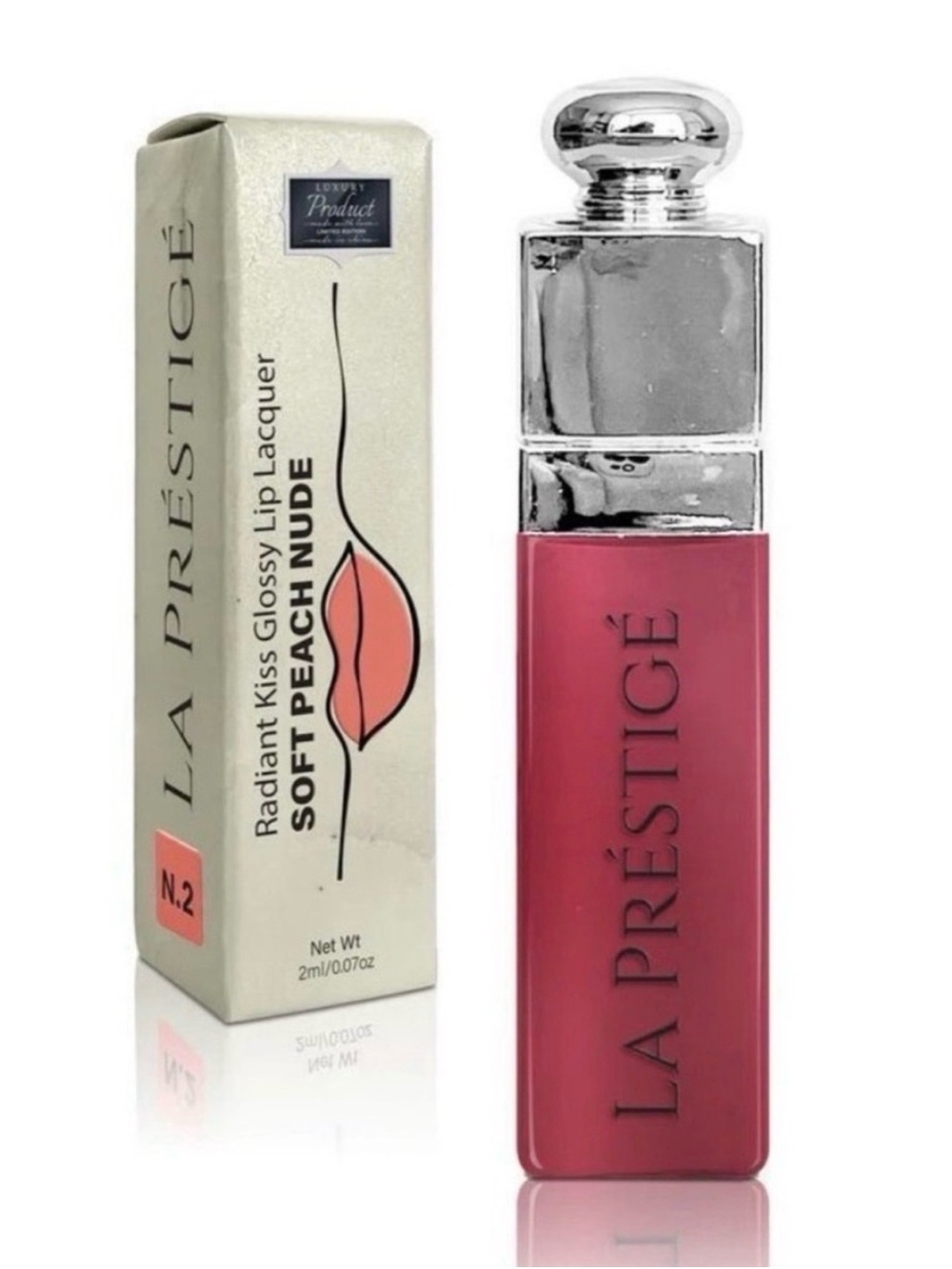 Predire La Préstigé Radiant Kiss Glossy Lip Lacquer - Soft Peach Nude